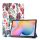 Husă în picioare, efect piele (FLIP activ, deschidere laterală, TRIFOLD, suport desktop, fluture, floare) ALB Samsung Galaxy Tab S6 Lite 10.4 WIFI (SM-P610) 2020, Samsung Galaxy Tab S6 Lite 10.4 LTE (SM-P615) 2020, Samsung Galaxy Tab S6 Lite 10.4 WI