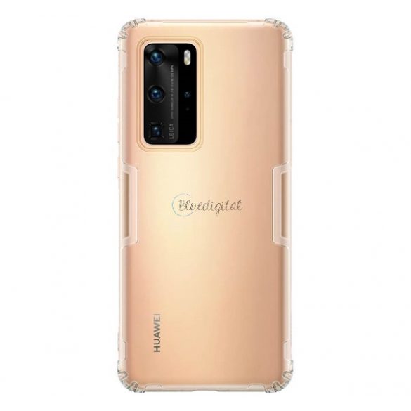 Protector de telefon din silicon NILLKIN NATURE (rezistenta la impact medie, colt cu perna de aer, 0,6 mm, ultra-subtire) TRANSPARENT Huawei P40