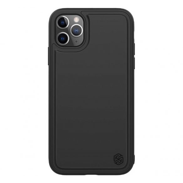 NILLKIN MAGIC PRO MAGNET CASE protector de telefon din plastic (rezistență medie la impact, încărcare wireless, placă metalică, mată) NEGRU Apple iPhone 11 Pro Max