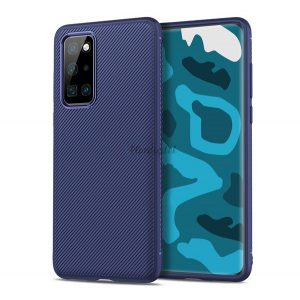 Protectie din silicon pentru telefon (rezistenta la impact medie, model in dungi) ALBASTRU INCHIS Huawei P40 Pro 5G, Huawei P40 Pro+ 5G