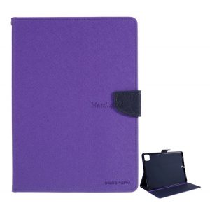 Husă MERCURY Goospery Fancy în picioare, efect piele (FLIP, deschidere laterală, suport de masă, model textil) PURPLE Apple IPAD Pro 12.9 (2020)