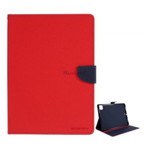 Husă MERCURY Goospery Fancy în picioare, efect piele (FLIP, deschidere laterală, suport de masă, model textil) RED Apple IPAD Pro 12.9 (2020)