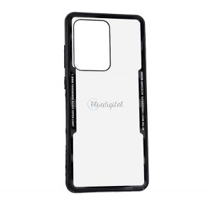 Cadru de protecție din silicon pentru telefon (BUMPER, spate acrilic) NEGRU Samsung Galaxy S20 Ultra (SM-G988F), Samsung Galaxy S20 Ultra 5G (SM-G988B)