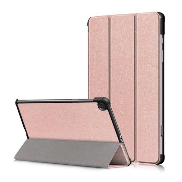 Husă în picioare, efect piele (FLIP activ, deschidere laterală, TRIFOLD, suport desktop) ROSE GOLD Samsung Galaxy Tab S6 Lite 10.4 WIFI (SM-P610) 2020, Samsung Galaxy Tab S6 Lite 10.4 LTE (SM-P615) 2020, Samsung Galaxy Tab S6 Lite 10.4 WIFI (SM-P613