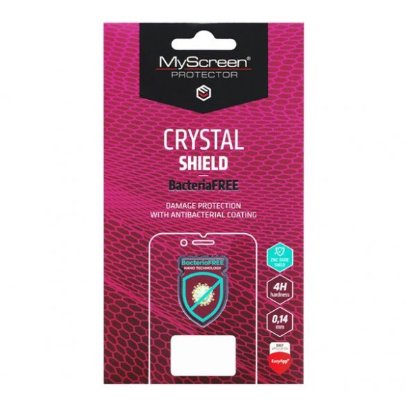 Film protector pentru ecran MYSCREEN CRYSTAL BacteriaFREE (antibacterian, 4H, NU curbat) TRANSPARENT Samsung Galaxy A21s (SM-A217F)