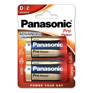 Baterie durabilă PANASONIC PRO POWER (LR20, D/goliath, 1,5 V, alcalină) 2 buc/pachet