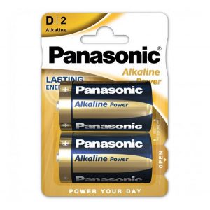 Baterie durabilă PANASONIC (LR20, 1.5V, alcalină) 2 buc/pachet