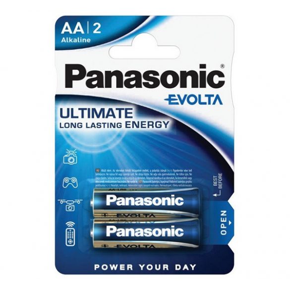 Baterie super durabilă PANASONIC EVOLTA (AA, R6EGE, 1.5V, alcalină) 2 buc/pachet