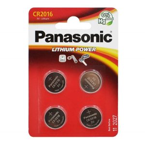 Pilă buton PANASONIC (CR2016EL/4B, 3V, litiu) 4 buc/pachet