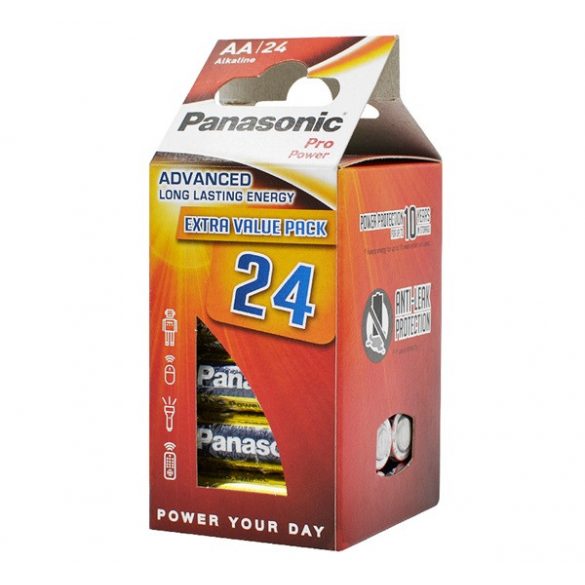 Baterie super durabilă PANASONIC PRO POWER (AA, LR6PPG, 1,5 V, alcalină) 24 buc/pachet