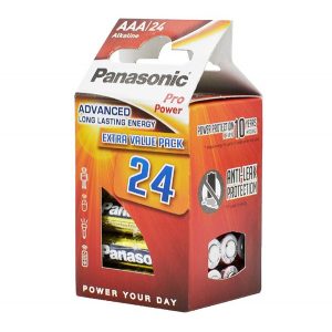 Baterie super-durabilă PANASONIC PRO POWER (AAA, LR03PPG, 1,5 V, alcalină) 24 buc/pachet