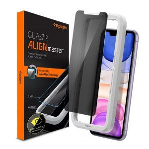 SPIGEN ALM FC sticlă de protecție pentru ecran (2.5D, fără amprentă, foarte rezistent la zgârieturi, 9H, ultra-subțire, 0,3 mm, îmbunătățire a culorii) TRANSPARENT Apple iPhone 11, Apple iPhone XR 6.1