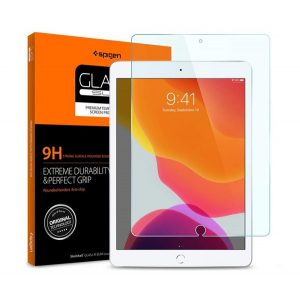 SPIGEN SLIM folie sticlă protecție ecran(2.5D, extra rezistent la zgârieturi, husă prietenos, ultra subțire, 0.2mm, 9H) pentru Apple IPAD 10.2 (2019), Apple IPAD 10.2 (2020), Apple IPAD 10.2 (2021)