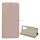 Carcasa in picioare, efect piele (FLIP, deschidere laterala, functie suport birou) ROSE GOLD Huawei P40