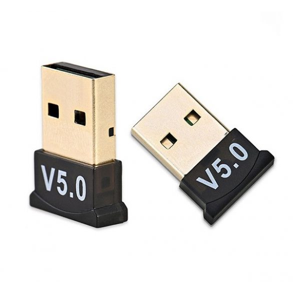 Adaptor Bluetooth SZTEREO (V5.0, USB 2.0, mini) NEGRU