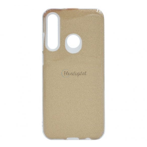 Protectie de telefon din silicon (interior din plastic, spate lucios) GOLD Huawei Y6p