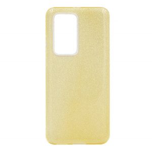 Protectie de telefon din silicon (interior din plastic, spate lucios) GOLD Huawei P40 Pro 5G