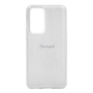 Protectie de telefon din silicon (interior din plastic, spate lucios) SILVER Huawei P40