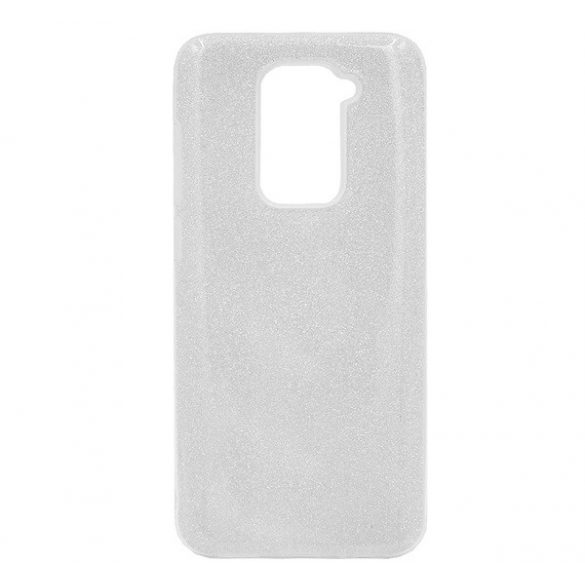 Protectie de telefon din silicon (interior din plastic, spate lucios) SILVER Xiaomi Redmi Note 9 (10X 4G)