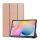 Carcasa in picioare, efect piele (FLIP, deschidere laterala, TRIFOLD, suport desktop) ROSE GOLD Samsung Galaxy Tab S6 Lite 10.4 WIFI (SM-P610) 2020, Samsung Galaxy Tab S6 Lite 10.4 LTE (SM-P615) 2020, Samsung Galaxy Tab S6 Lite 10.4 WIFI (SM-P613) 2