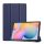 Husă stativă cu efect de piele (FLIP, deschidere laterală, funcție suport pentru birou TRIFOLD) CUSHION albastruSamsung Galaxy Tab S6 Lite 10.4 WIFI (SM-P610) 2020, Samsung Galaxy Tab S6 Lite 10.4 LTE (SM-P615) 2020,