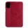 Husa NILLKIN QIN in picioare, efect piele (FLIP, deschidere laterala, suport card bancar) RED Apple iPhone 12 Pro Max