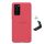 Protectie de telefon din plastic NILLKIN SUPER FROSTED (cauciucat, suprafata aspra + suport de masa) RED Huawei P40