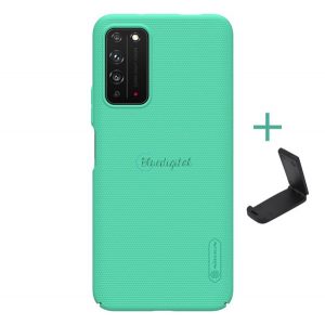 Protector de telefon din plastic NILLKIN SUPER FROSTED (cauciucat, suprafata aspra + suport de masa) VERDE MENTA Honor X10 5G