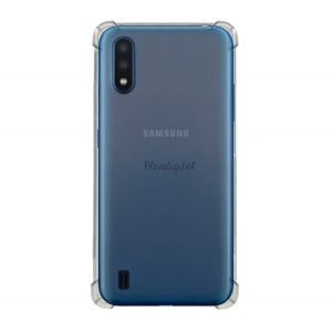 Protectie din silicon pentru telefon (rezistenta la impact mediu, colt cu perna de aer) TRANSPARENT Samsung Galaxy M01 (SM-M015F)