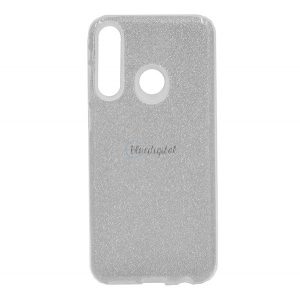 Protectie de telefon din silicon (interior din plastic, spate lucios) SILVER Huawei Y6p