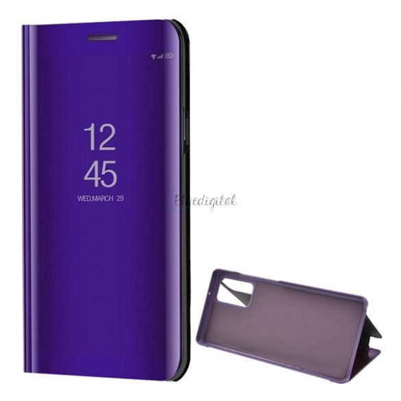 Husă în picioare (FLIP activ, deschidere laterală, funcție de suport pentru birou, suprafață oglindă, husă Mirror View) PURPLE Samsung Galaxy Note 20 5G (SM-N981F), Samsung Galaxy Note 20 (SM-N980F)