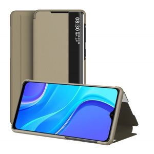 Husă stativă cu efect de piele (FLIP, deschidere laterală, suport desktop, ID apelant, fereastră de vizualizare) BARNA Xiaomi Redmi 9