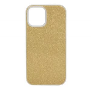 Protectie de telefon din silicon (interior din plastic, spate lucios) GOLD Apple iPhone 12 mini