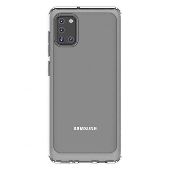 Conceput pentru protectorul de telefon din silicon SAMSUNG (rezistent la impact mediu, colț cu pernă de aer) TRANSPARENT Samsung Galaxy A31 (SM-A315F)