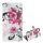 Carcasa in picioare, efect piele (FLIP, deschidere laterala, functie suport de masa, model flori de lotus) ALB Apple iPhone 12, Apple iPhone 12 Pro