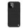 Protector de telefon din plastic NILLKIN TEXTURED (suprafață aspră, rezistență medie la impact, cadru din silicon, model 3D) NEGRU Apple iPhone 12 Pro Max