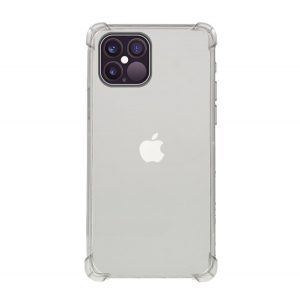 Protectie de telefon din silicon (rezistenta medie la impact, colt cu perna de aer) TRANSPARENT Apple iPhone 12 mini