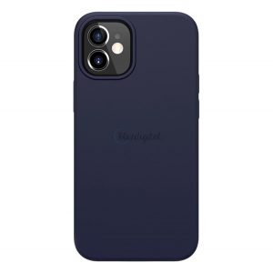 Protector de telefon din silicon NILLKIN FLEX PURE (ultra-subțire, ecologic, interior din microfibră de pluș, mat) ALBASTRU ÎNCHIS Apple iPhone 12 mini