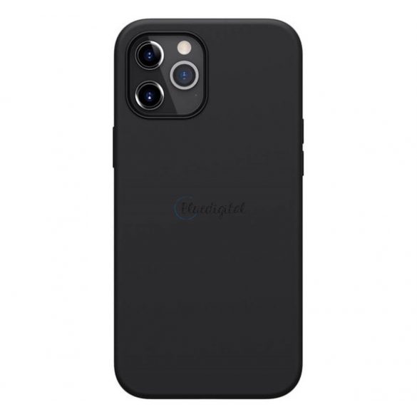 Protector de telefon din silicon NILLKIN FLEX PURE (ultra-subțire, ecologic, interior din microfibră de pluș, mat) NEGRU Apple iPhone 12 Pro Max