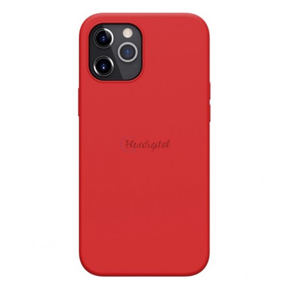 Protector de telefon din silicon NILLKIN FLEX PURE (ultra-subțire, ecologic, interior din microfibră de pluș, mat) RED Apple iPhone 12 Pro Max