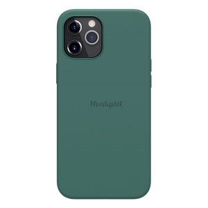 Protector de telefon din silicon NILLKIN FLEX PURE (ultra-subțire, ecologic, interior din microfibră de pluș, mat) VERDE ÎNCHIS Apple iPhone 12 Pro Max