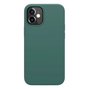 Protector de telefon din silicon NILLKIN FLEX PURE (ultra-subțire, ecologic, interior din microfibră de pluș, mat) VERDE ÎNCHIS Apple iPhone 12 mini