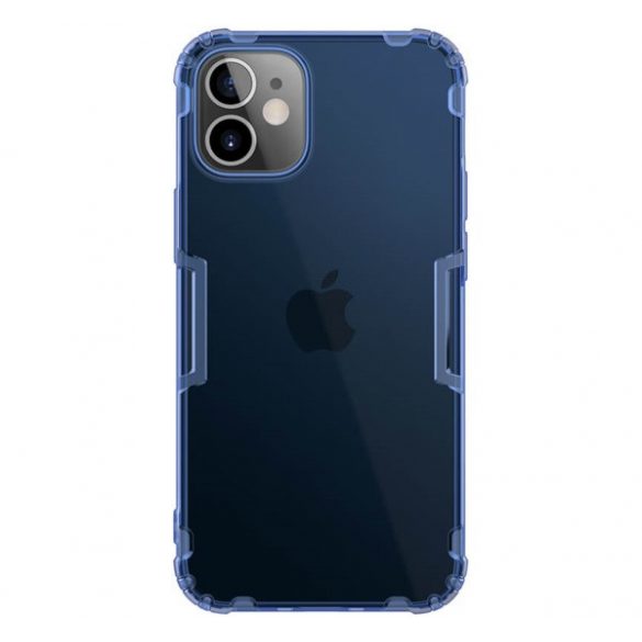 Protector de telefon din silicon NILLKIN NATURE (rezistență medie la impact, colț cu pernă de aer, 0,6 mm, ultra-subțire) ALBASTRU ÎNCHIS Apple iPhone 12 mini