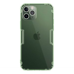 Protector de telefon din silicon NILLKIN NATURE (rezistență medie la impact, colț cu pernă de aer, 0,6 mm, ultra-subțire) VERDE ÎNCHIS Apple iPhone 12, Apple iPhone 12 Pro