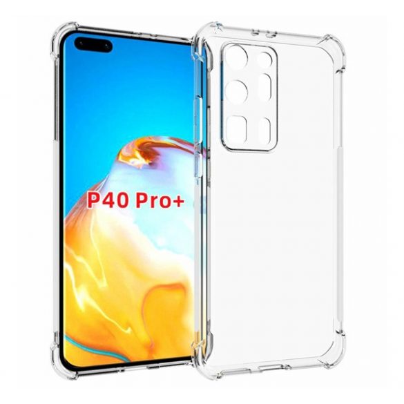 Protectie din silicon pentru telefon (rezistenta medie la impact, colt cu perna de aer) TRANSPARENT Huawei P40 Pro+ 5G