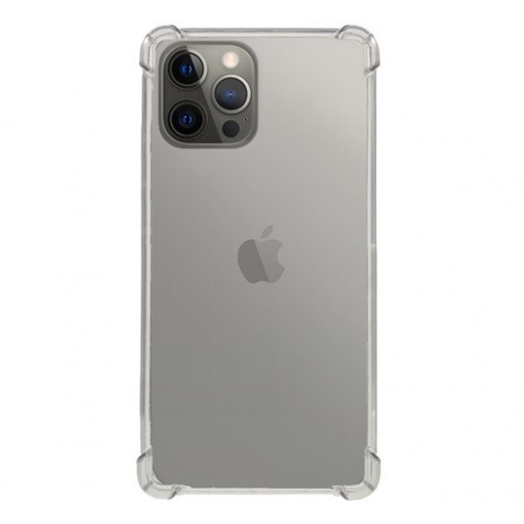 Protectie din silicon pentru telefon (rezistenta la impact medie, colt cu perna de aer) TRANSPARENT Apple iPhone 12 Pro Max