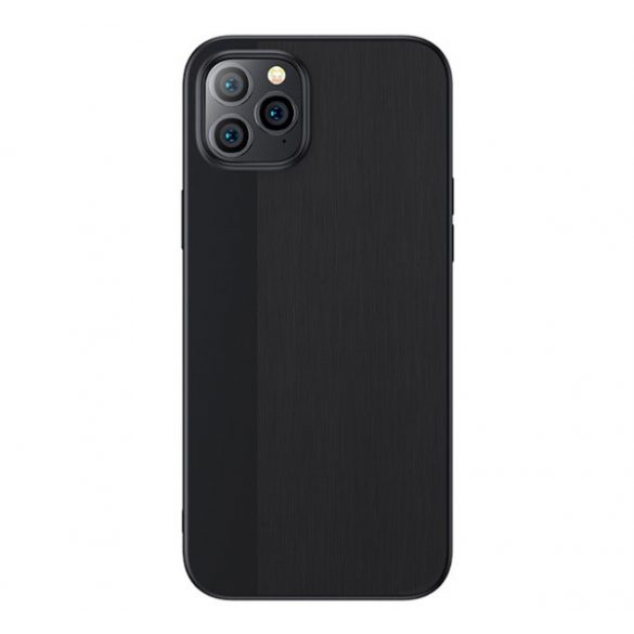 Protector de telefon din silicon JOYROOM BRIGHT SHADOW (ultra-subțire, periat) NEGRU Apple iPhone 12 Pro Max