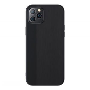 Protector de telefon din silicon JOYROOM (ultra-subtire, periat) NEGRU Apple iPhone 12 mini