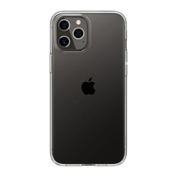 Protector de telefon din silicon SPIGEN LIQUID CRYSTAL (rezistență medie la impact, colț cu pernă de aer) TRANSPARENT Apple iPhone 12, Apple iPhone 12 Pro