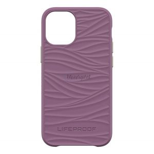 Protector de telefon din plastic LIFEPROOF WAKE (interior din silicon, rezistent la socuri, ecologic, model ondulat) PURPLE Apple iPhone 12 mini